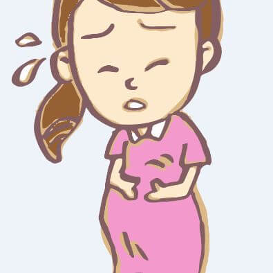 お腹が痛む妊婦