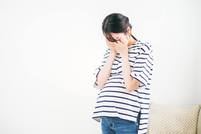 精神的に参ってくる妊婦さん