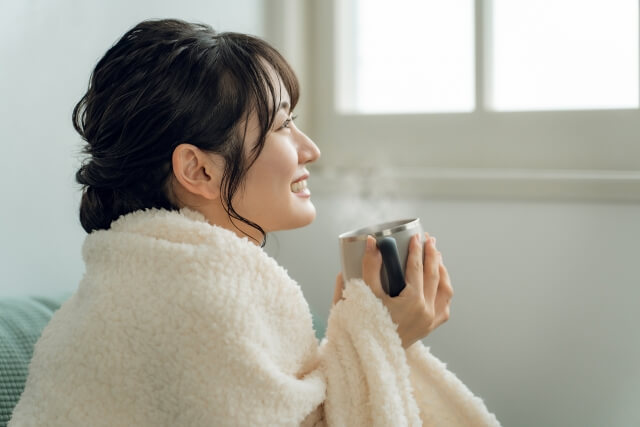 体調維持のために休息をとる