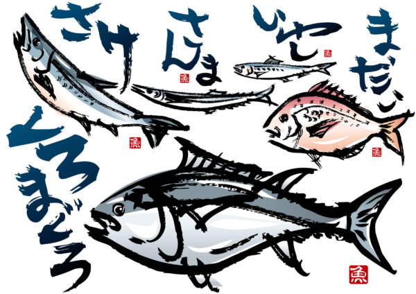 日本人がよく食べる魚類