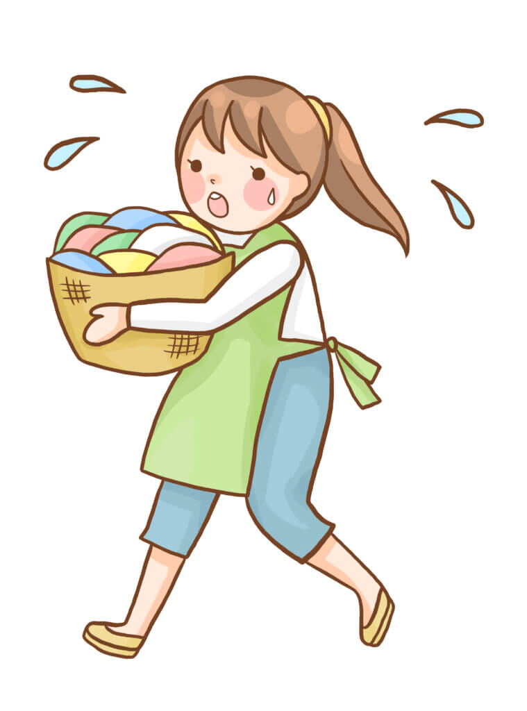 家事が大変で日々追われているママ