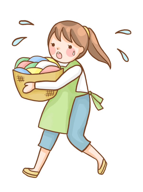 家事が大変で日々追われているママ