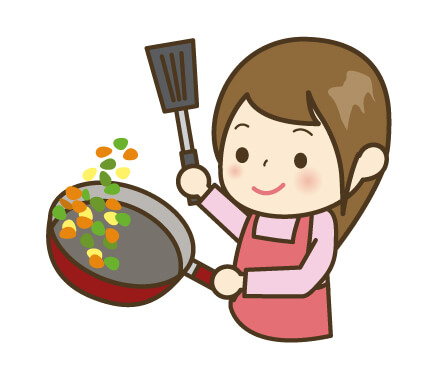 家事を頑張るママ