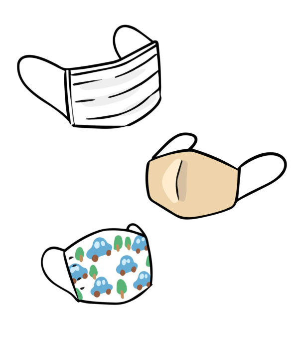 様々な種類のマスク