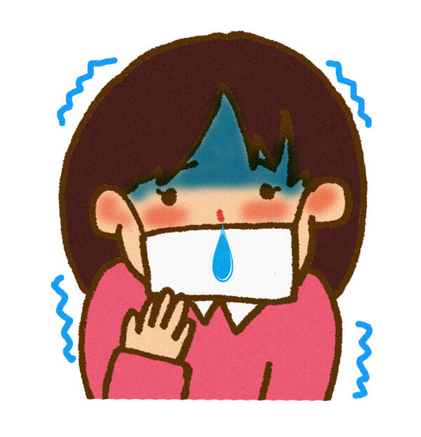 風邪対策をする妊婦さん