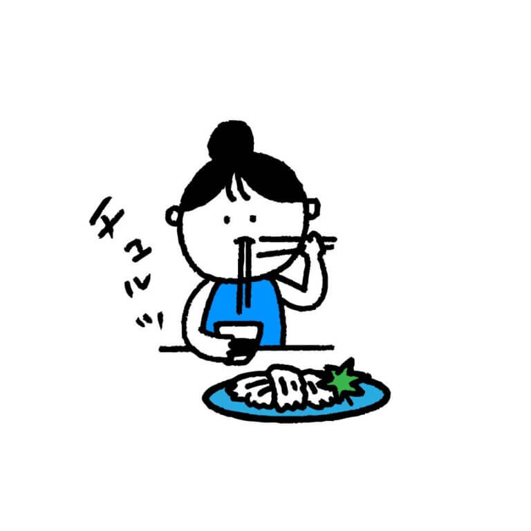 ジャンクフードを食べる妊婦さん