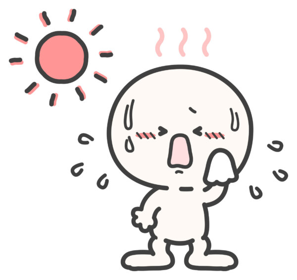暑くなってきて汗が止まらない
