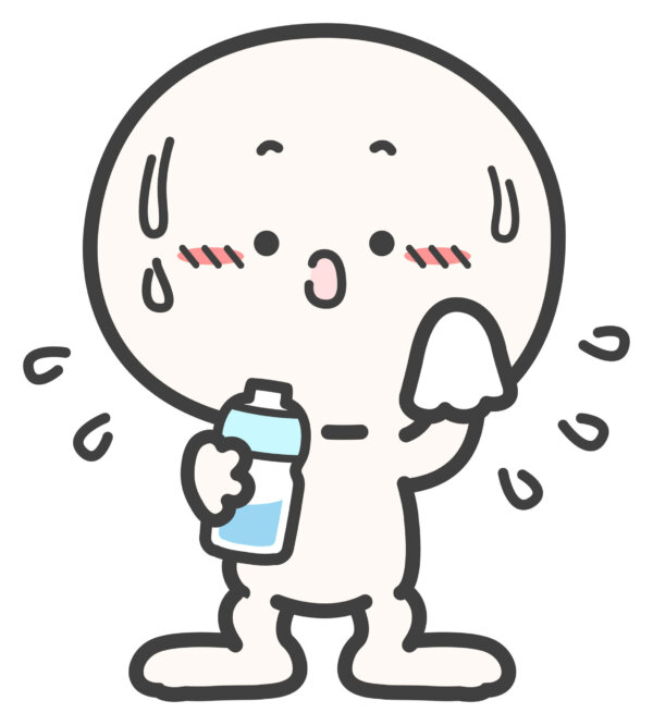 水分が不足する