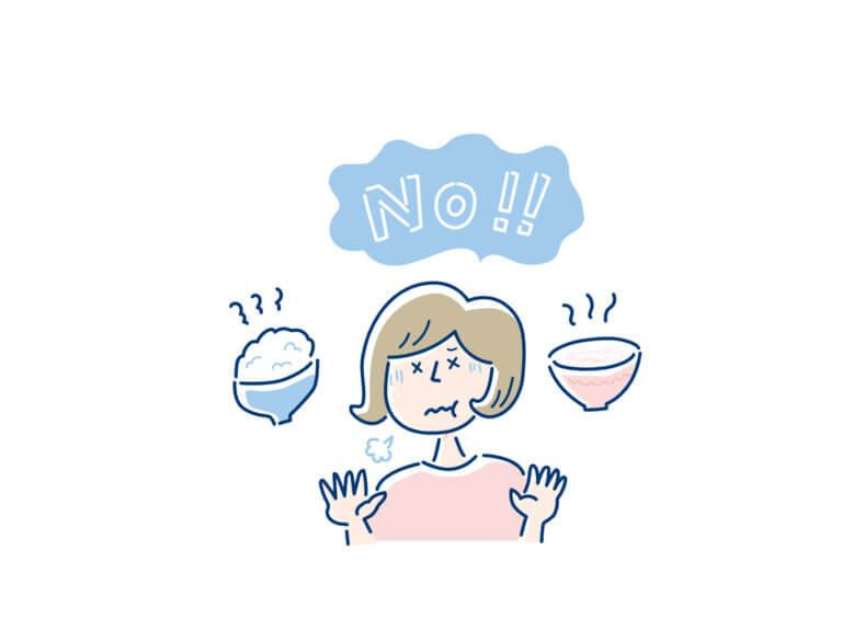 食事を拒否する妊婦さん