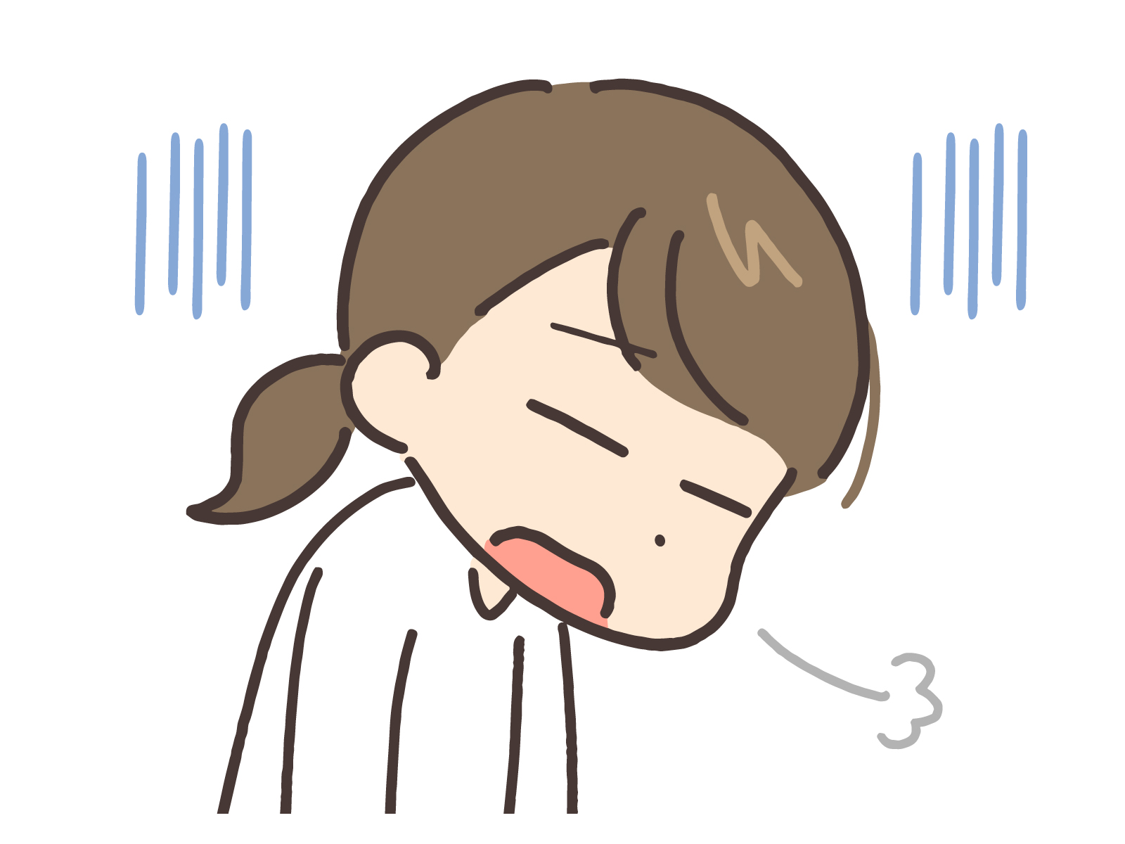 不安を感じる妊婦さん