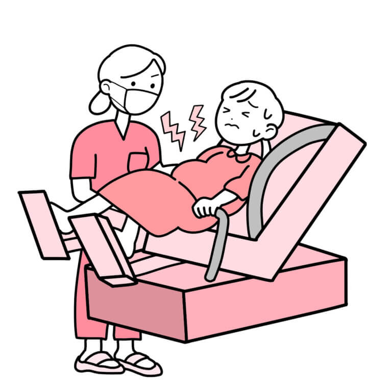 出産まじかの妊婦さん